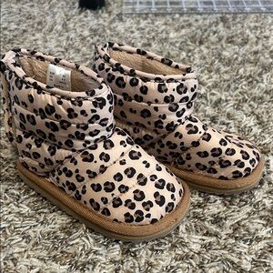 H&M Leopard Print Kids Boots